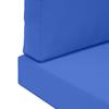 Outdoor Sofa Cushions 3 pcs Royal Blue Polyester