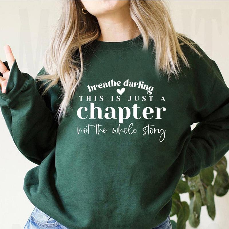 Это всего лишь глава, а не вся история. Толстовка, свитер для мамы, позитивные рубашки, сильные женские рубашки, топы с капюшоном для чтения