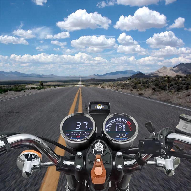 Classy-Motorcycle Speedometer Tachometer For GN125 125Cc 150Cc Motorcycle LED Digital Odometer