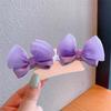 2PCS New Cute Fashion Fresh Yarn Three-dimensional Bow Hair Clips Girls Hairpins Hair Accessories Barrettes Kid Headdress