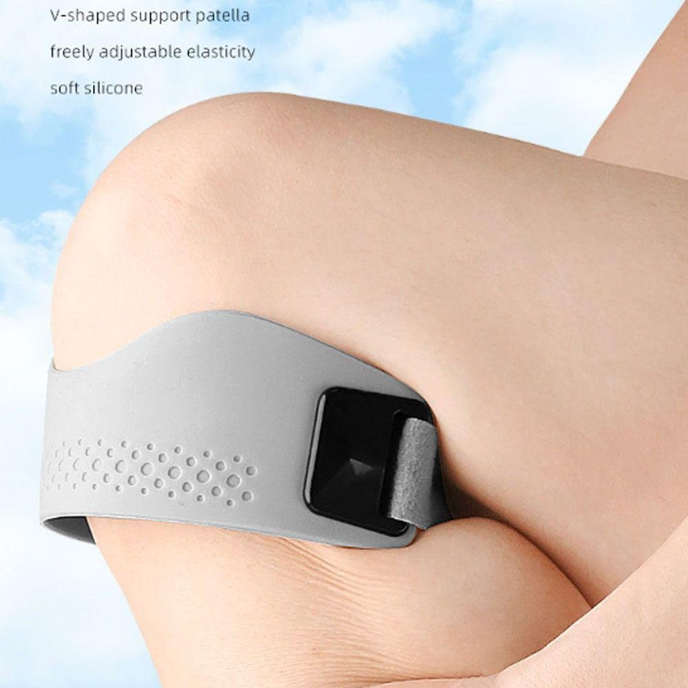 Силиконовые наколенники для сухожилия надколенника Фиксирующая защита Коленный спортивный бандаж Женский Мужской