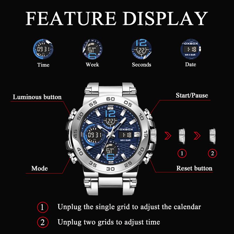 LIGE новые модные мужские часы 50 м водонепроницаемые светящиеся спортивные кварцевые часы автоматические наручные часы с датой и временем