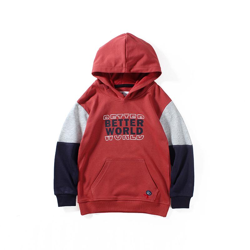 Новые весенние толстовки с капюшоном для мальчиков в корейском стиле: Толстые, теплые махровые топы для детей старшего возраста