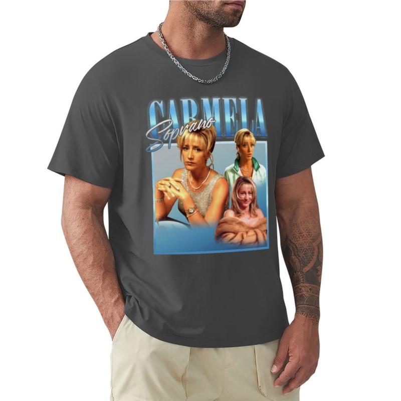 Carmela Soprano Tshirt Plus Size T Shirts Aesthetic Clothes Men Graphic T Shirts