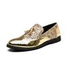 Tassel Design Loafers Gold Party Low Heel Business Affairs Casual Bright Leather Soft Soled Comfortable Mocasin Driving Shoes