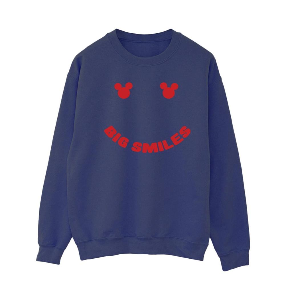 Disney Womens/Ladies Mickey Mouse Big Smile Sweatshirt