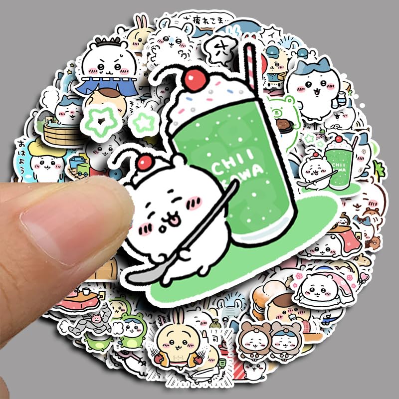 Kawaii Cute Anime Waterproof Cute and Stylish Cartoon DIY Stickers Stickers, 100-Piece Set, Stickers, Decals,