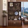 Compact Display Cabinet: Curio, Bar Counter, Wine Rack, Bookshelf for Home