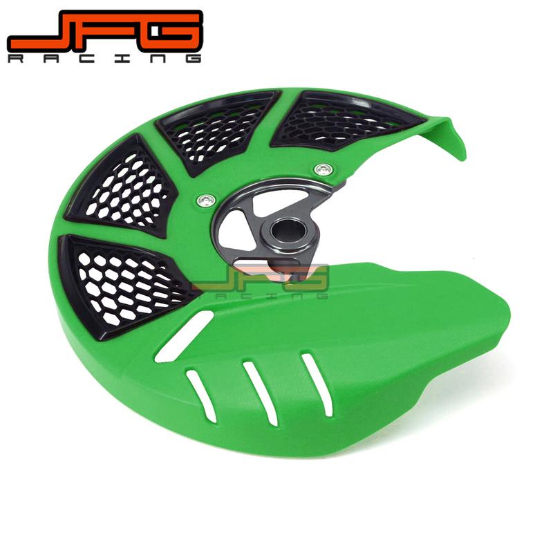 Front Brake Disc Rotor Guard Cover Protector For KAWASAKI KX125 KX250 KX250F KX450F KLX450R KX KXF KLX 125 250 450 2006-2018 JFG