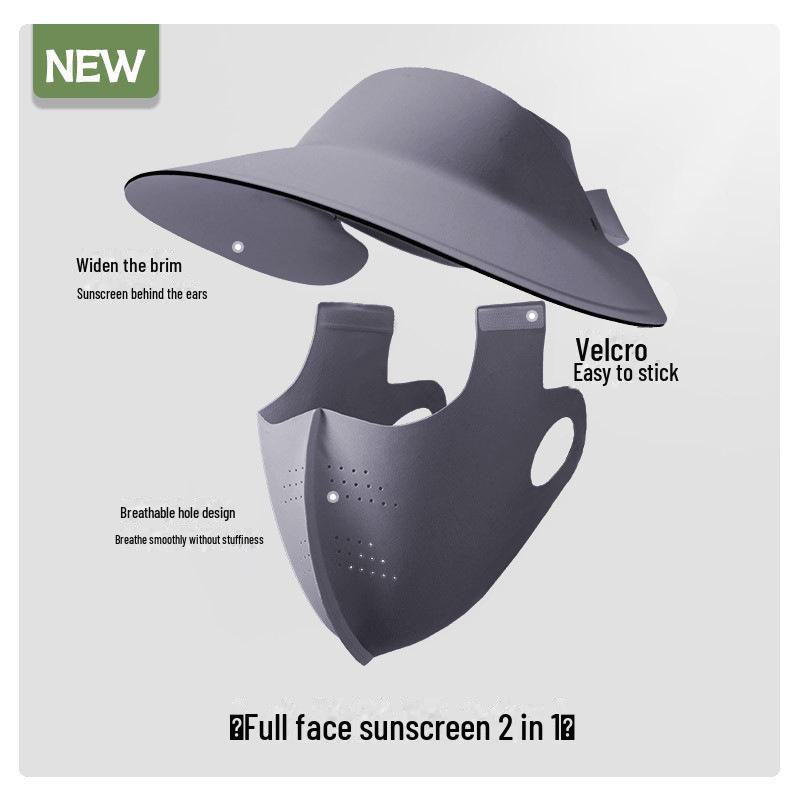 Женская бесшовная солнцезащитная шляпа: Большие поля, ажурный верх для езды на велосипеде весной и летом