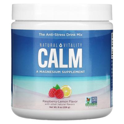 CALM, Смесь для приготовления антистрессового напитка, малина и лимон, 8 унций (226 г)