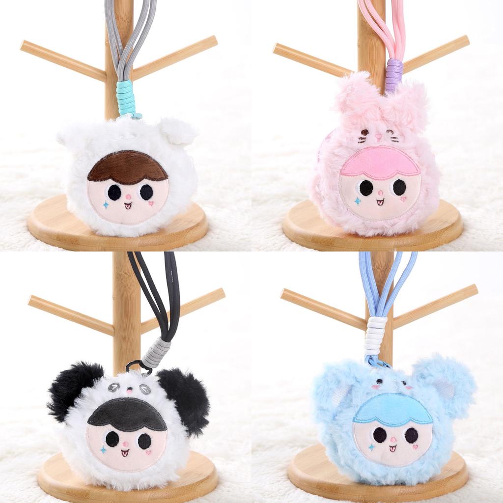 Плюшевый брелок для малыша Три с дизайном слона, медведя, кролика, животного для девочек в подарок и для коллекционеров