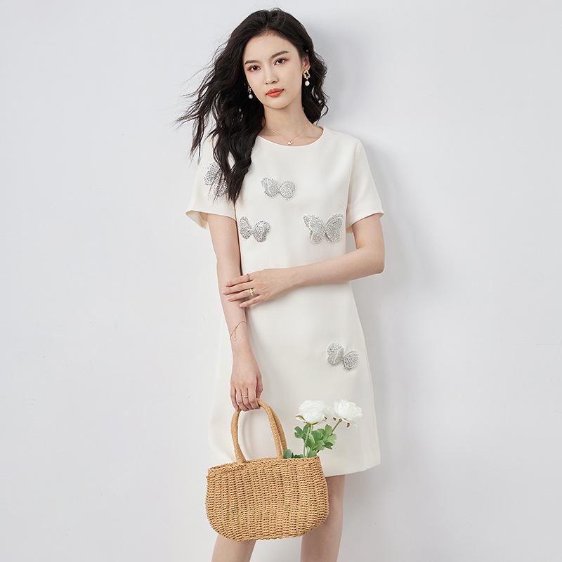 Butterfly Sequin Slimming Summer Dress for Women