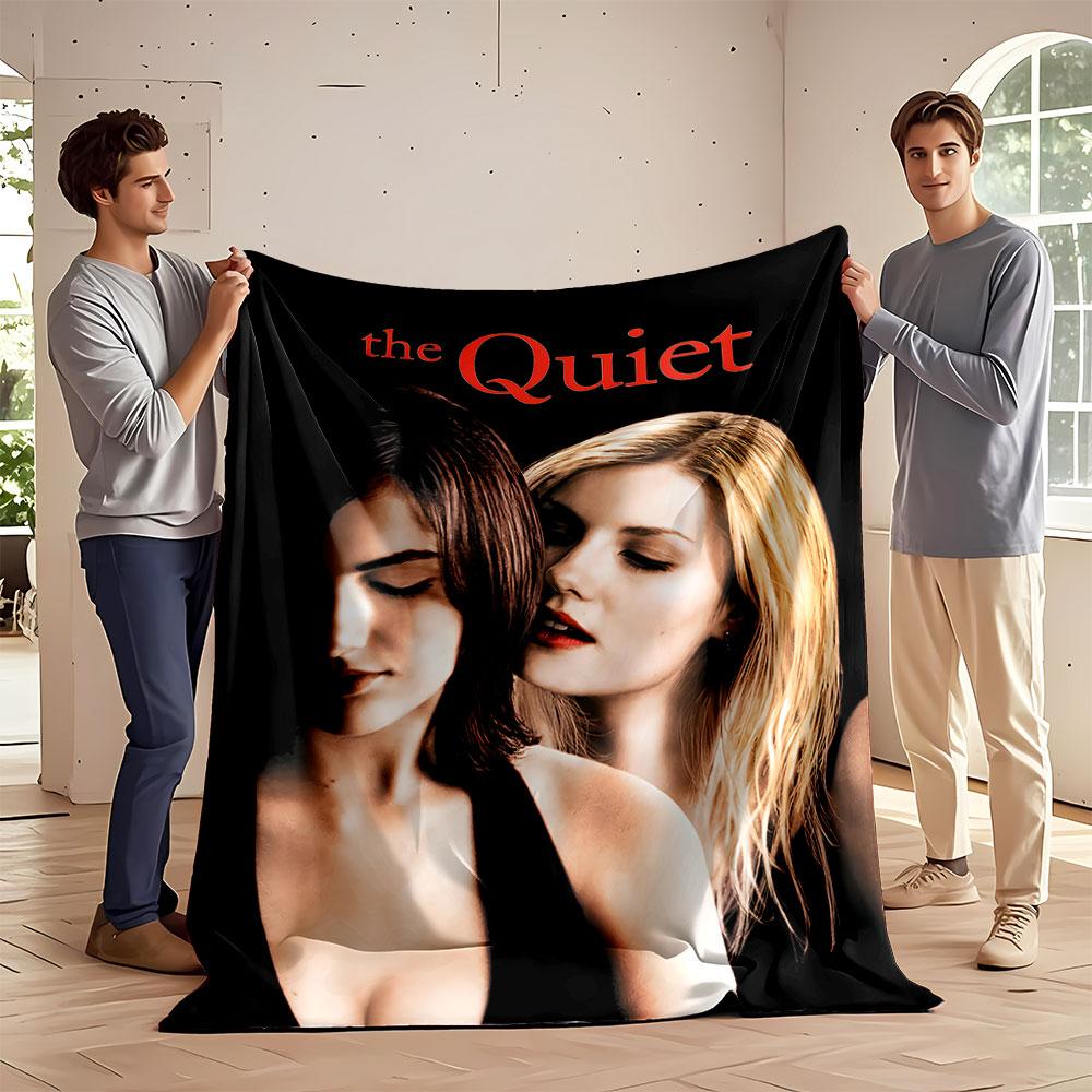 Two women in contrasting poses with a dramatic and intimate visual tone. for all seasons blanket lunch break throw gift