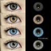 Новые цветные контактные линзы 2 шт/год фиолетово-серые модные контактные линзы черные натуральные цветные контактные линзы зеленые линзы для красоты глаз