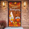 90*180cm Thanksgiving Gnome Door Curtain Decoration Happy Thanksgiving Day Decorations