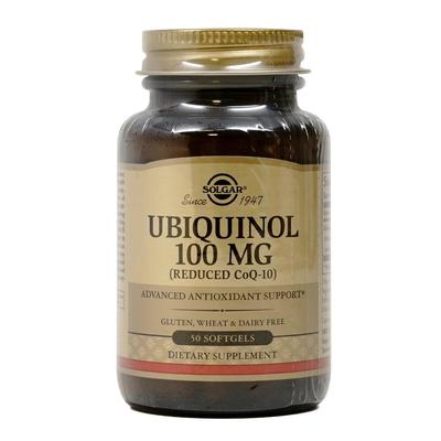 Убихинол (Снижение уровня CoQ-10) 100 мг, 50 мягких капсул