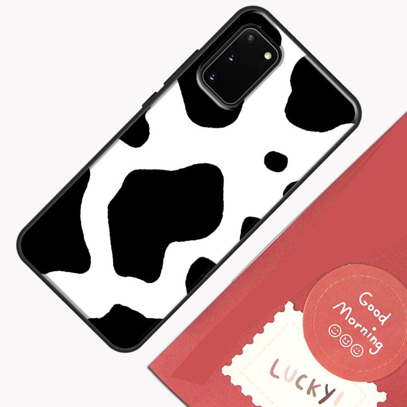 Spotted Cow Skin Print Phone Case For Samsung Galaxy S25 S26 Ultra S20 S21 S22 S23 S24 Plus S9 S10 S25 FE Cover Shell