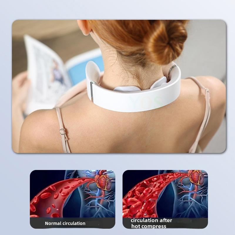 Portable Neck Shoulder Massager Adjustable Deep Tissue Massage for Pain Relief and Relaxation Mini Cervical Massager