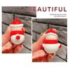 Santa Claus Key Holder 3D Doll Keychain New Year Keychain Christmas Series Keychain Car Keys Ring