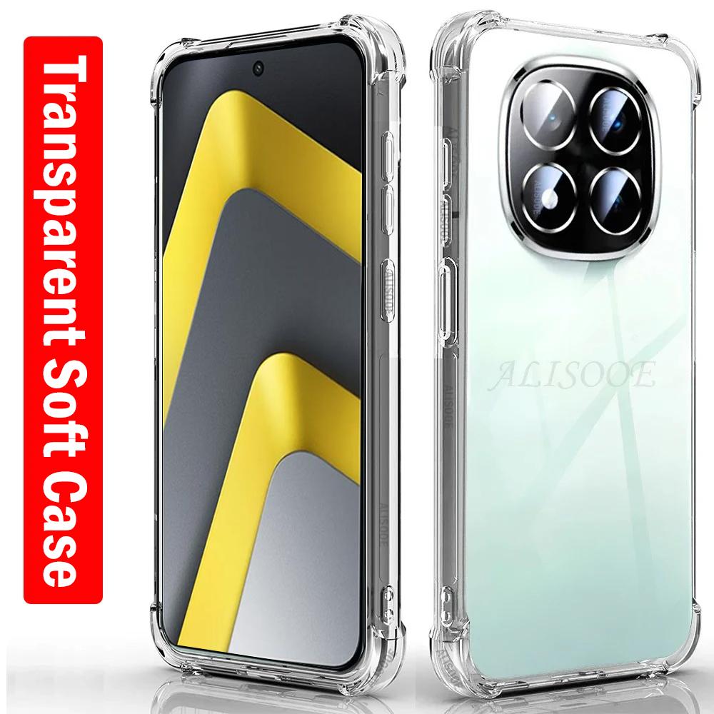 Прозрачный чехол для Xiaomi POCO M8 / M8 Pro 5G Ультратонкий HD Clear Мягкий ТПУ Защитный Чехол для Телефона Capa