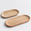 Japanese Wood Coffee Tray Oval Food Cup Trays Dessert Candy Wooden Plate Gongfu Tea Tray Kitchen Supplies