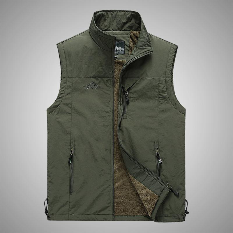 Осень и зима Новая бархатная мужская куртка Earth Куртка для отдыха на природе Повседневная жилетка Куртка