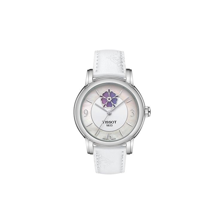 Tissot Женские часы с автоматическим механическим механизмом из коллекции Heart, 35 мм, белый циферблат, корпус из нержавеющей стали T050.207.17.117.05