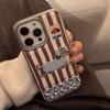 Веселый трехмерный щенок яблоко 16 чехол для мобильного телефона 14promax кожаный трехмерный 15 подходит для IPhone 13 гальваническое покрытие 11