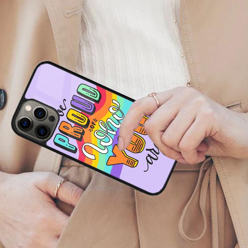 Gay Lesbian LGBT Rainbow Pride Magnetic Phone Case For APPLE iPhone 17 Air 16 14 13 12 Pro Max 15 Plus Wireless MagSafe Cover