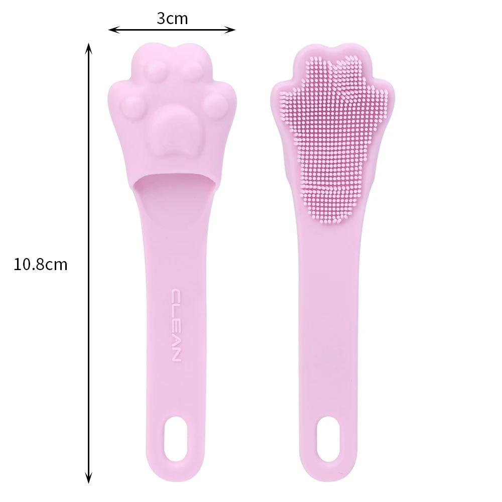 Soft Silicone Facial Cleansing Brush 2 In 1 Silicone Face Mask Brush & Face Scrubber For Exfoliating Massaging Remove Blackhead