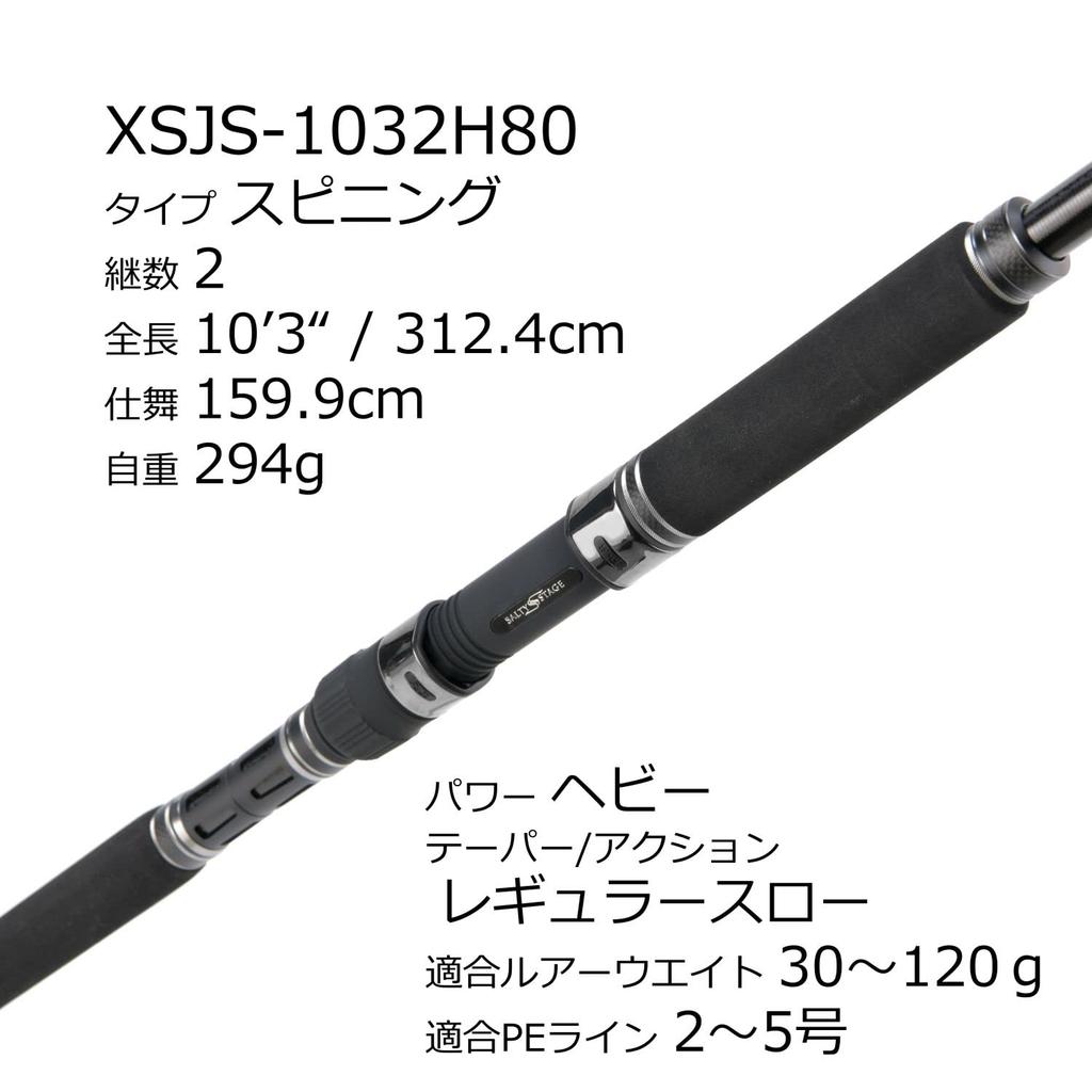 AbuGarcia Salty Stage Prototype Shore Jigging SaltyStageProtoType ShoreJig XSJS-1032H80