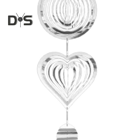 3D Ветер Спиннер Птица Отражатель Высокоотражающий Крытый Открытый Сад Двор Ферма Подвесной Металлический Перезвон Ветра Отпугивающий Птиц Орнамент Подвеска