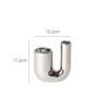 Electroplating Silver Ceramic Candle Holder Circular Shape Candle Decor  Candlelight Dinner