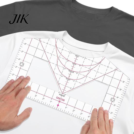Versatile Shirt Size Guide T-Shirt Ruler for Vinyl Alignment Heat Press Measurement Tool All-in-One Heat-resistant Tape Designs DIY Craft in