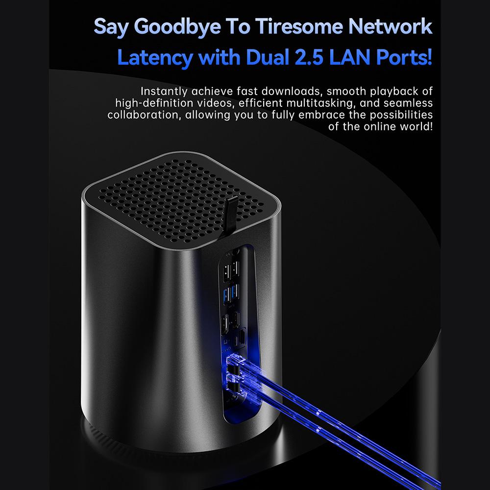 Мини-ПК AOOSTAR R7 NAS, AMD Ryzen 7 5825U 8 ядер Макс. 4,5 ГГц, 16 ГБ ОЗУ DDR4 512 ГБ SSD