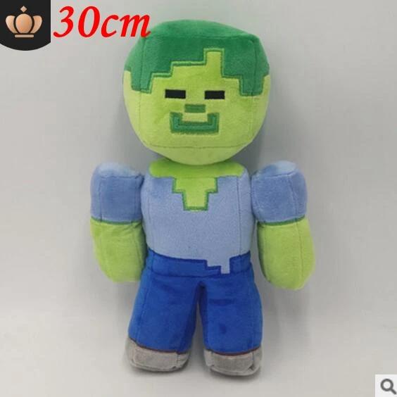 35cm Pixel Wolf Plush Toy Iron Golem Zombie Enderman Ocelot Pig Dragon Doll Kids Game Fan Birthday Gift