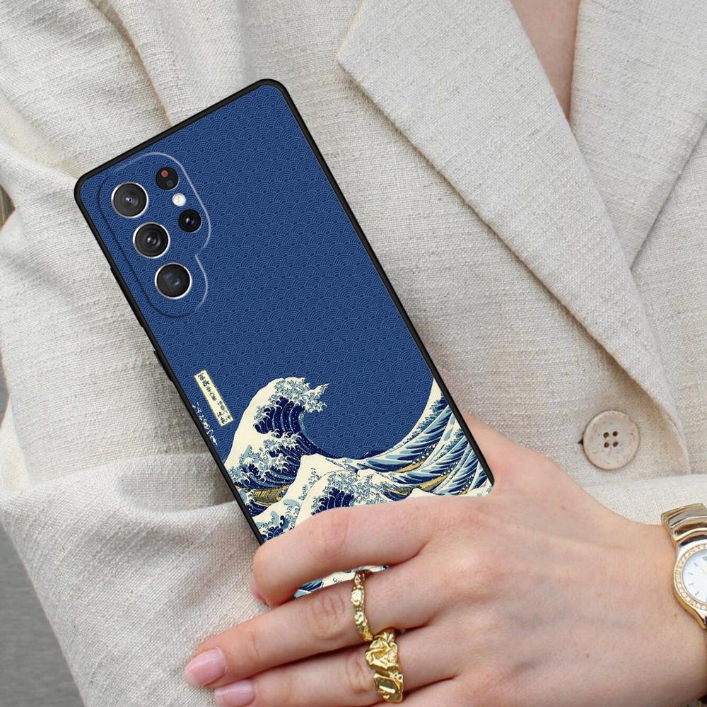 Японская волна Аниме Дракон Чехол для телефона Samsung Galaxy S26 Ultra S25 S24 S23 S22 S21 S20 Note10