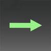 Glow-in-the-Dark Directional PVC Sticker