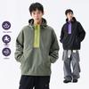Унисекс Softshell куртка с капюшоном, Color Block: Стильная весенне-осенняя ветровка, Модная спортивная одежда