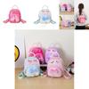 Childrens Cute Pink Pu Double Shoulder Bag With Artificial Pearl Hand Held And Bow Decor For Kindergarten