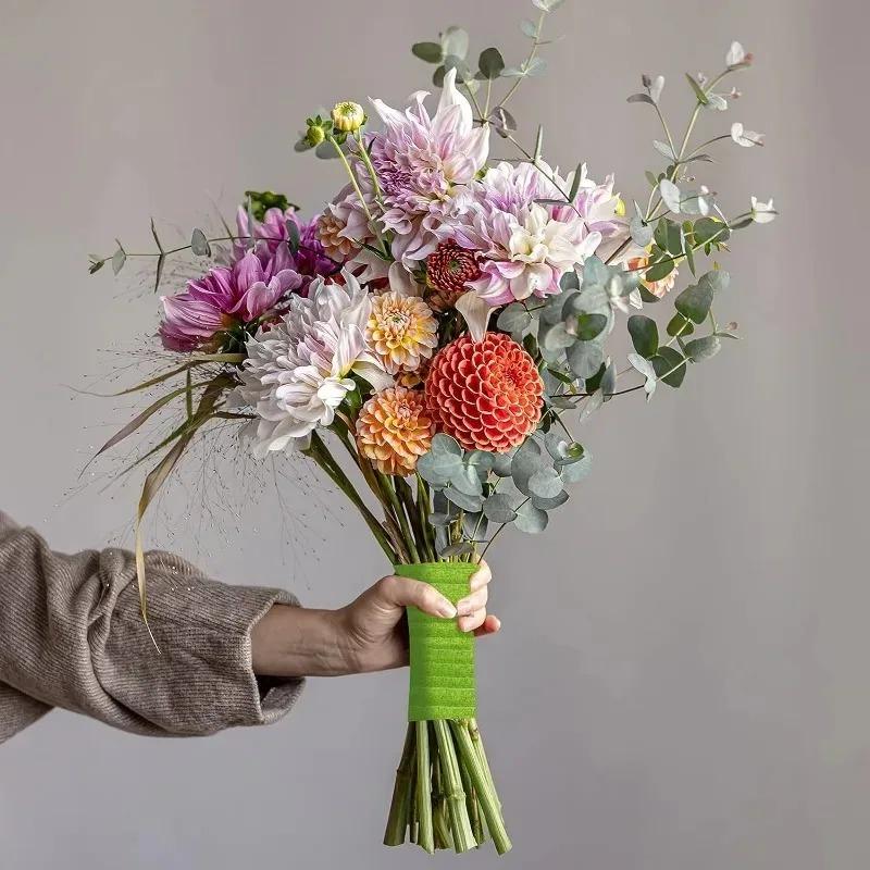 10/1Rolls Self-adhesive Bouquet Floral Stem Tape Artificial Flower Stamen Wrapping Florist Green Tapes DIY Flower Supplies