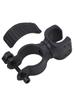 TPR+plastic Flashlight Holder Handlebar Holder Light Clip Black