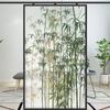 Китайский стиль бамбуковый пейзаж приватная оконная пленка бамбуковое искусство витражная пленка матовое окно статическое прилипание стеклянные наклейки