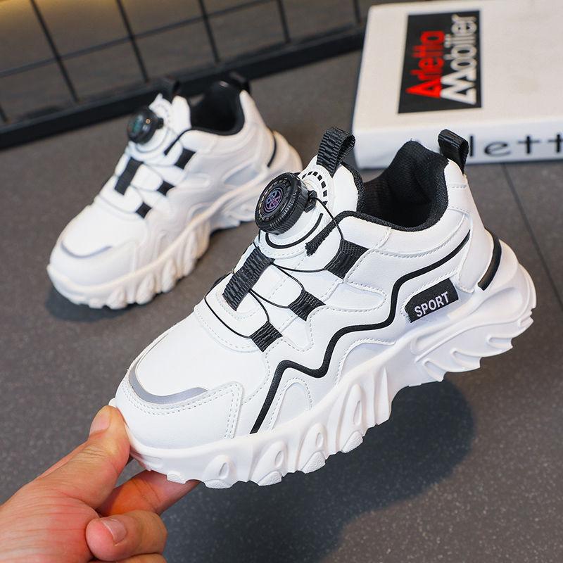 Обувь для девочек 2025 весна и осень новая детская универсальная легкая обувь папы маленькие белые туфли нескользящая спортивная обувь для мальчиков