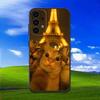 Милый забавный чехол для телефона с кошками для Samsung Galaxy A13, A21s, A22, A31, A32, A52, A53, A71, A80, Мягкий черный корпус