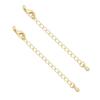 Color-Preserving 14K Gold-Plated Tail Chain Extension for DIY Handmade Bracelets and Necklaces