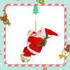 Climbing Santa Claus Electric Rope Decorative Fireplace Xmas Home Door Figure Hanging
