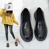 Small Leather Shoes Women's British Soft Leather Thick Heel Platform Heightening Loafers Female Japanese Student Retro Black Jk Uniform Shoes