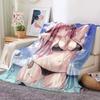 Sexy Anime Girls Blanket Soft Plush Flannel Throws Blankets for Sofa Bed Couch Best Gifts All Season Light Bedroom Warm Decke